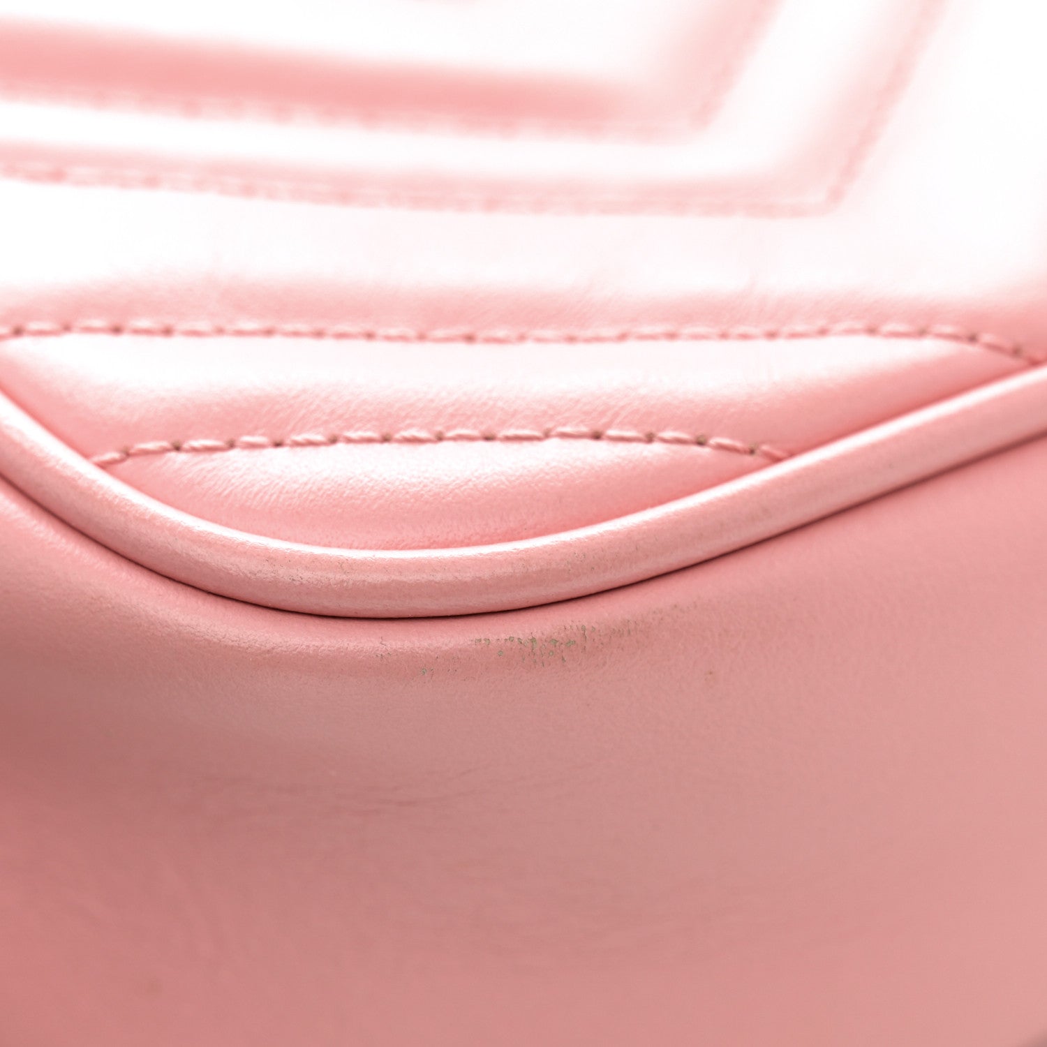 Gucci Calfskin Matelasse Small GG Marmont Chain Shoulder Bag Wild Rose 12 of 16