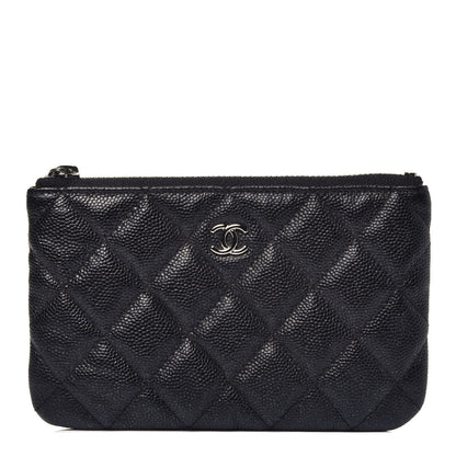 Chanel Iridescent Caviar Quilted Small Cosmetic Case Black 1 of 7