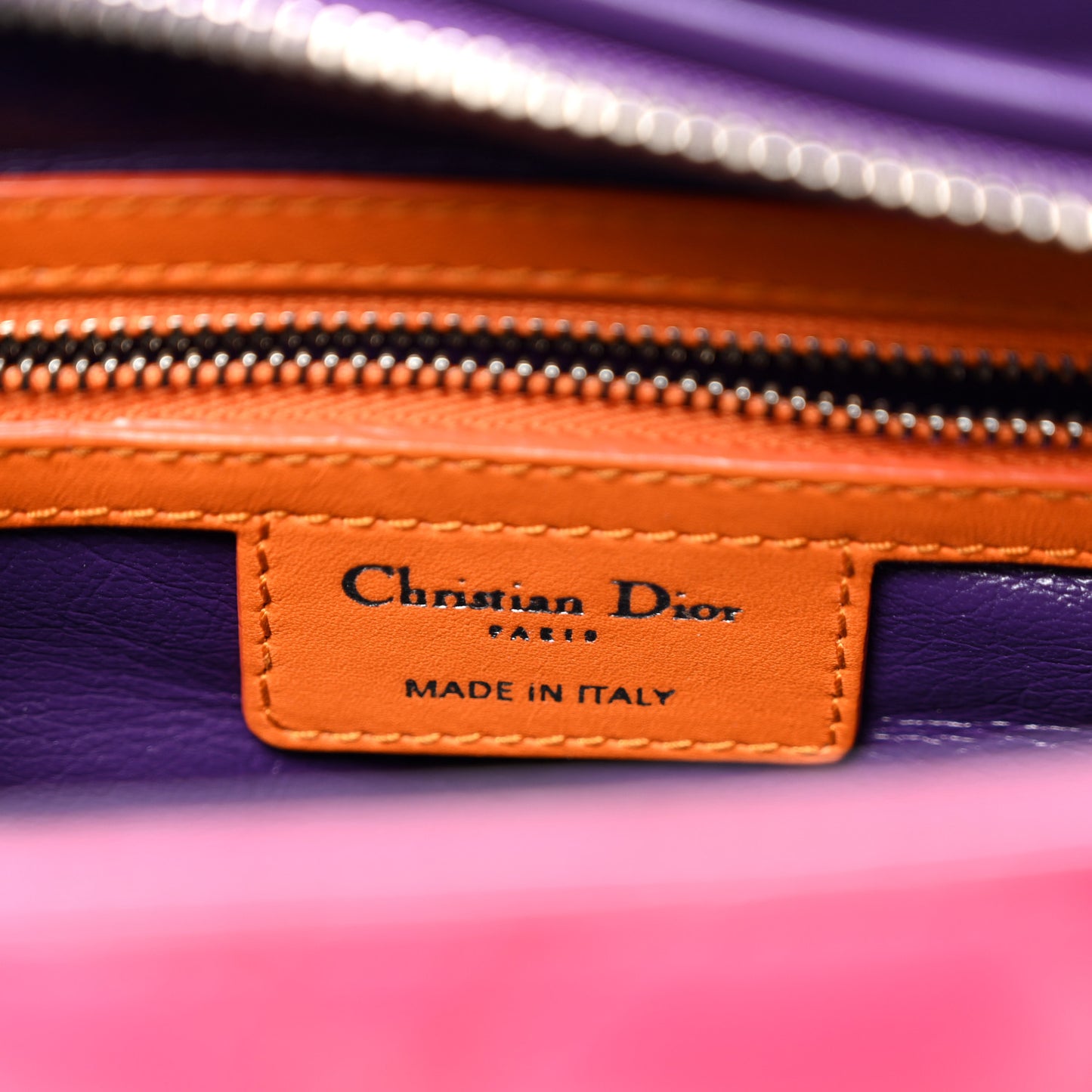 Lambskin Cannage Medium Tri-Color Lady Dior Pink