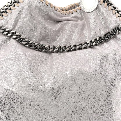Stella McCartney Metallic Shaggy Deer Small Falabella Tote Silver 6 of 9