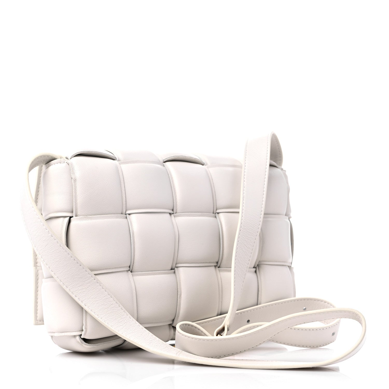 Bottega Veneta Nappa Maxi Intreccio Padded Cassette Crossbody Bag Chalk 3 of 8
