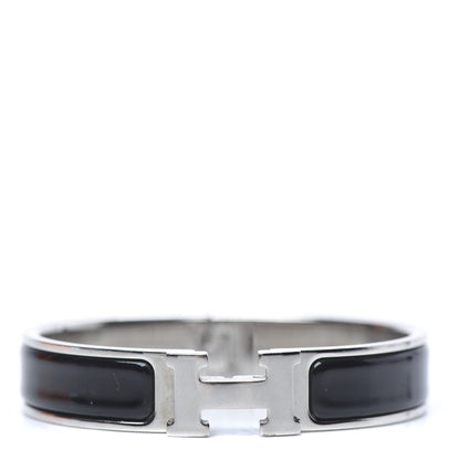 Hermes Enamel Narrow Clic Clac H Bracelet PM Black 1 of 6