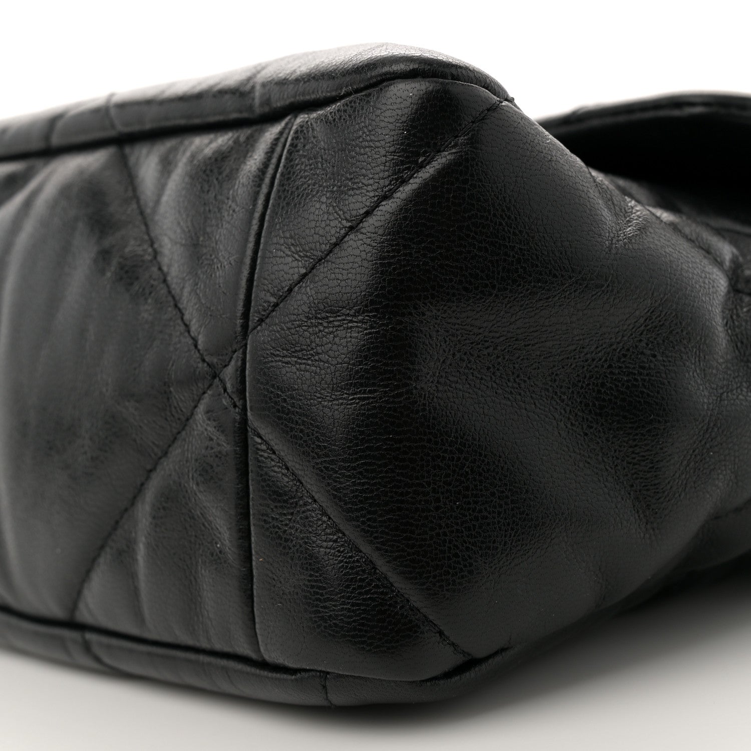 Chanel Goatskin Quilted Large Chanel 19 Flap Black 10 of 11