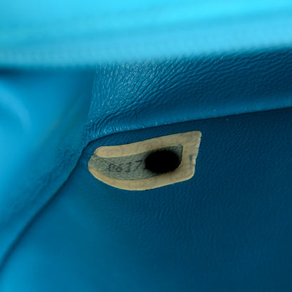 Chanel Lambskin Quilted Mini Square Flap Turquoise 8 of 8