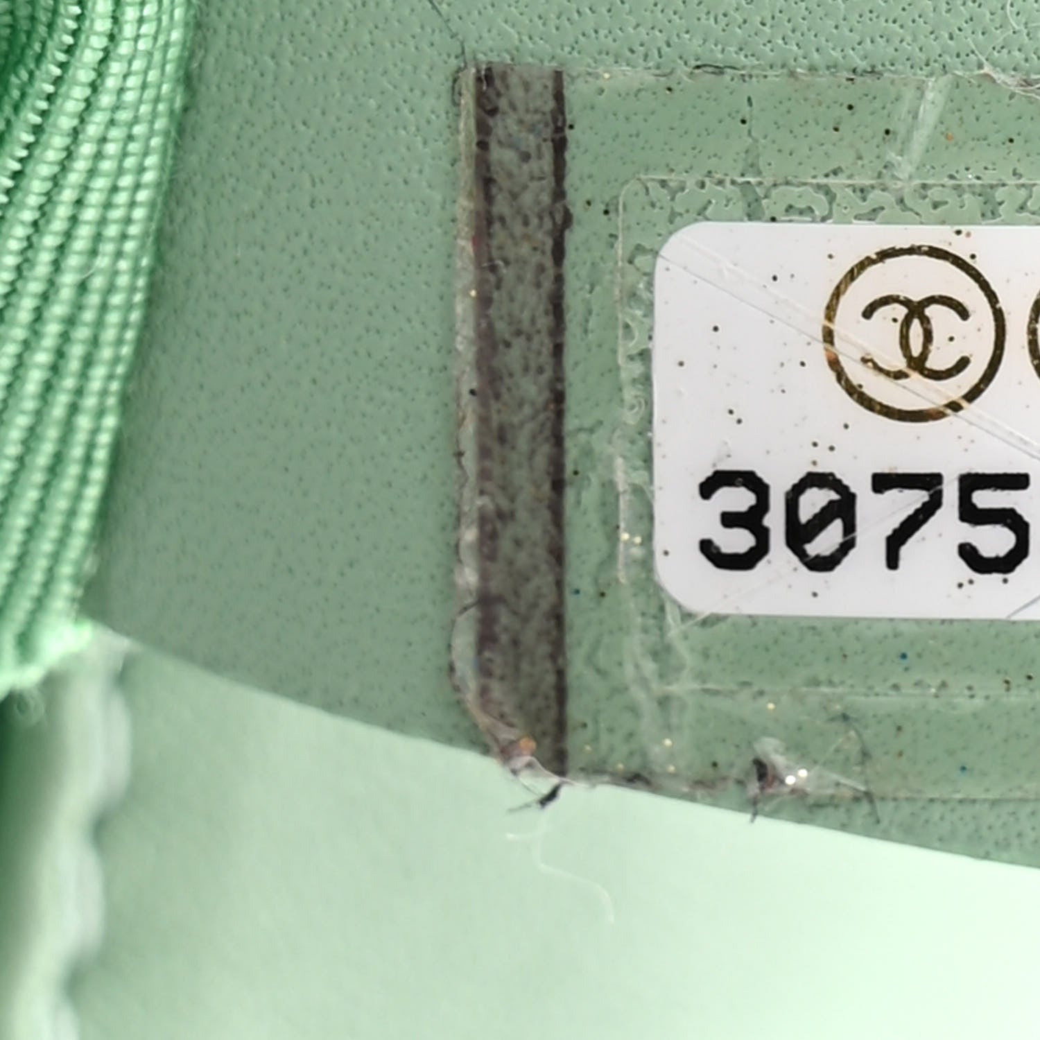 Chanel Sequin Quilted Medium Chanel 19 Flap Light Green 7 of 10