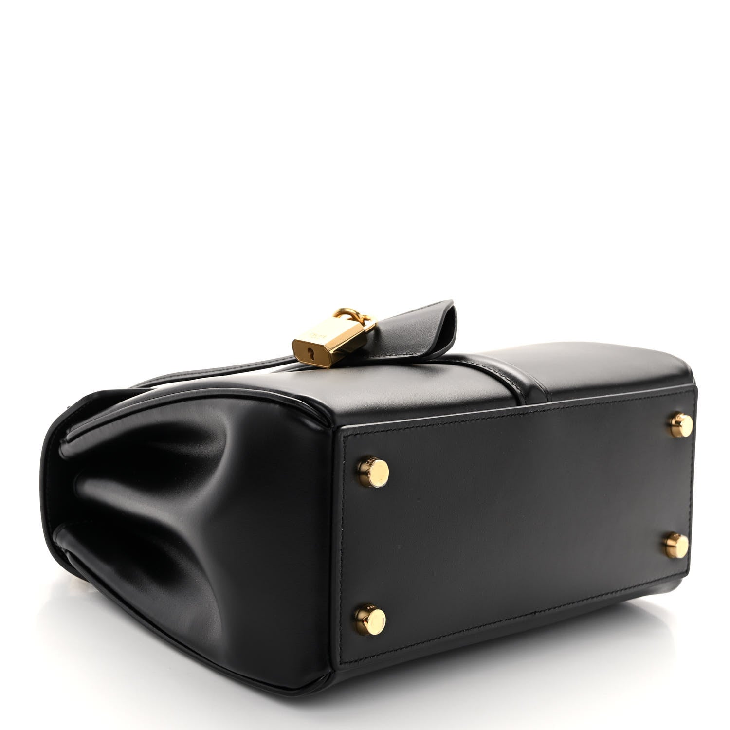 Celine Satinated Calfskin Small 16 Top Handle Bag Black 4 of 10