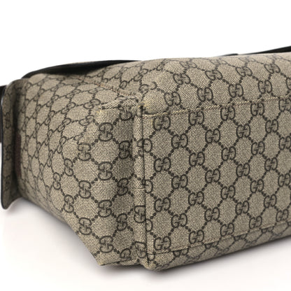 Gucci GG Plus Monogram Messenger Diaper Bag Dark Brown 9 of 10