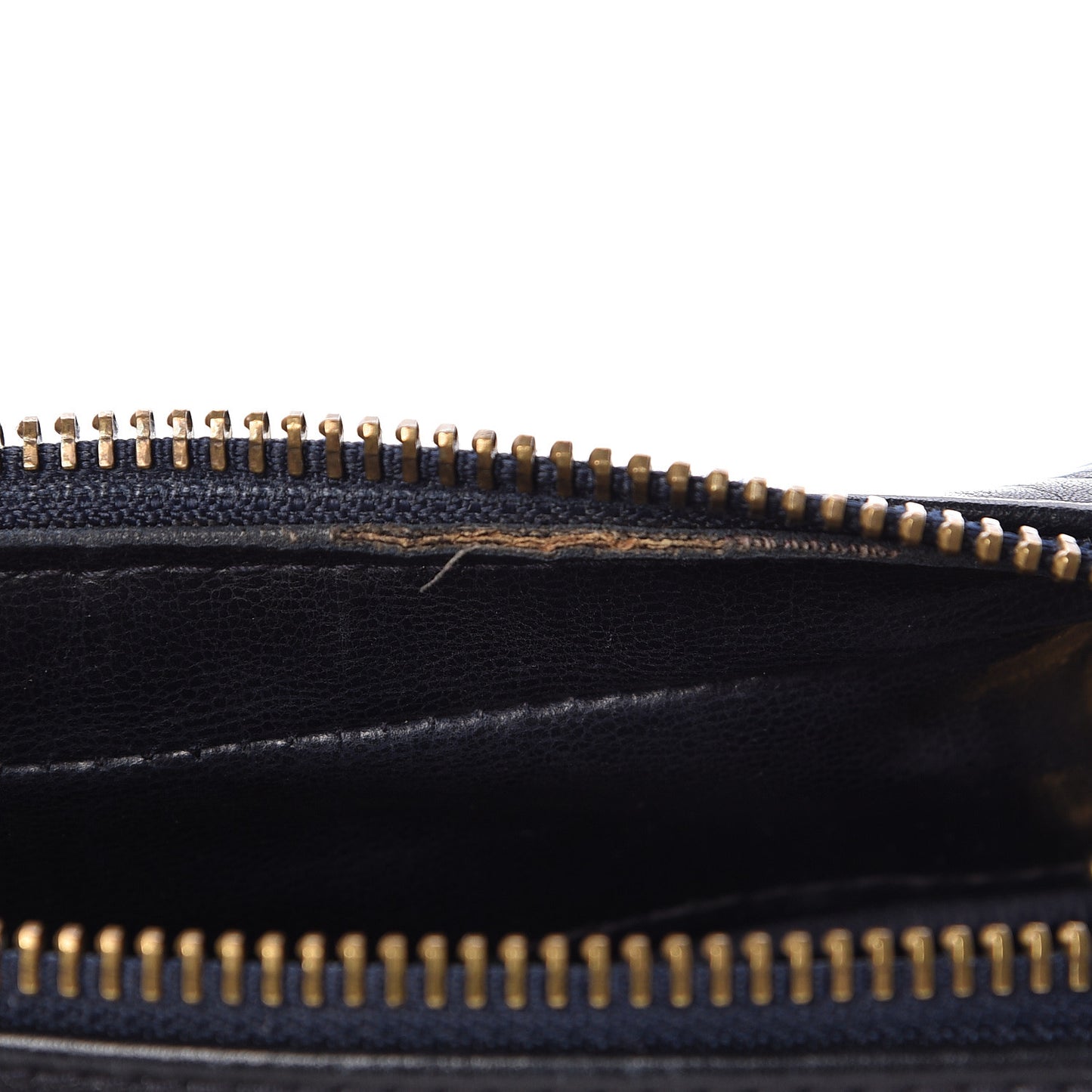 Lambskin Chevron Quilted Small Camera Case Black