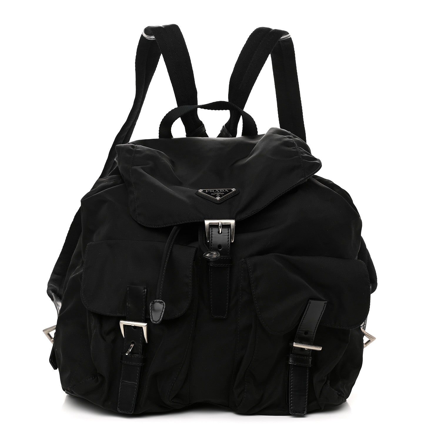 Prada Nylon Vela Medium Backpack Black 1 of 10