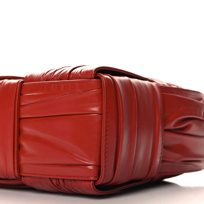 Bottega Veneta Foulard Intrecciato Pleated Mini Arco Tote Red 10 of 10
