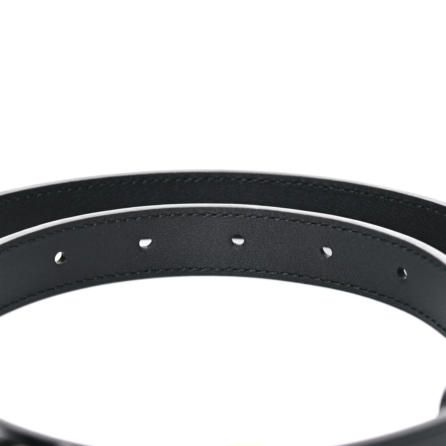 Gucci Calfskin Double G 20mm Belt 80 32 Black 4 of 6