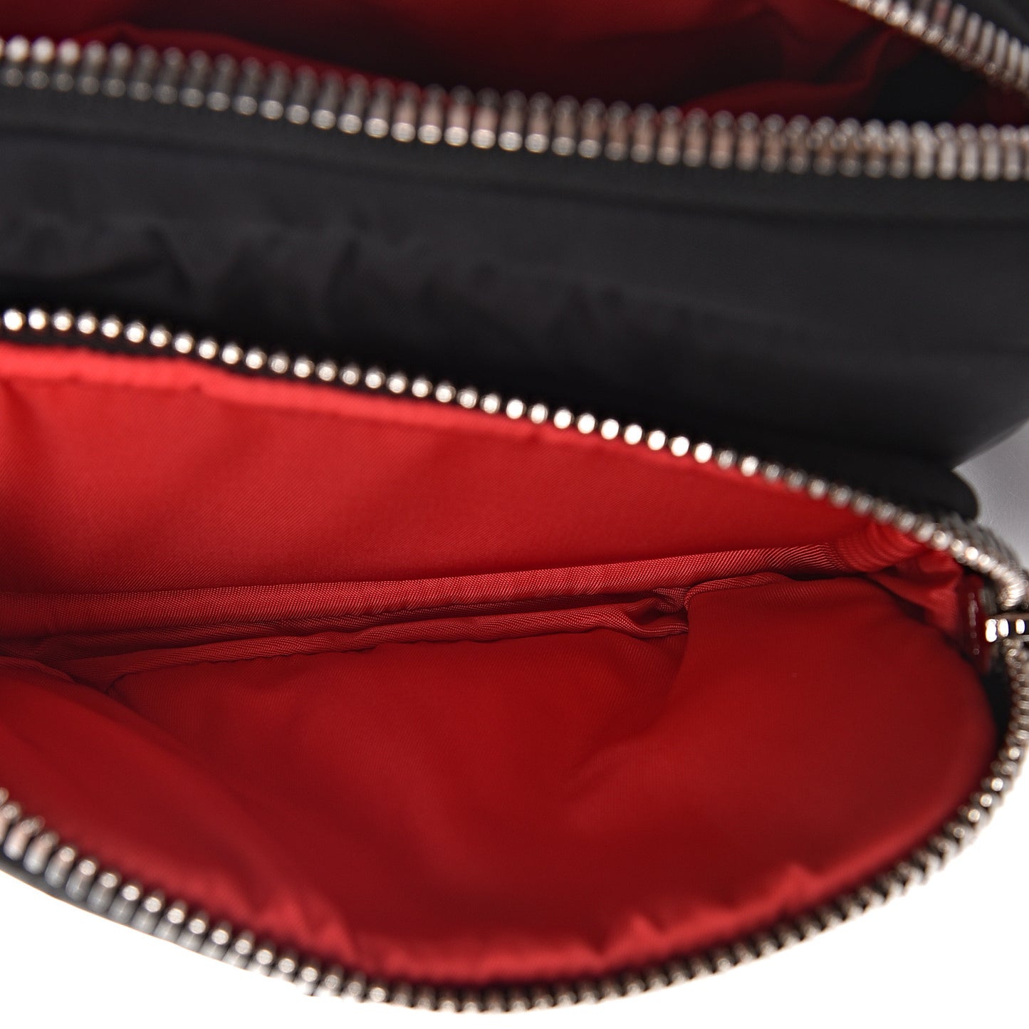 Tessuto Nylon Pocket Wristlet Pouch Black Fuoco