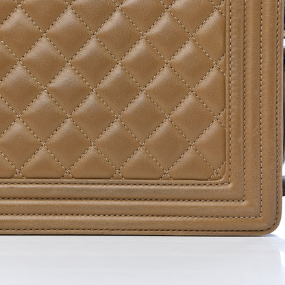 Chanel Lambskin Quilted New Medium Boy Flap Beige 11 of 16