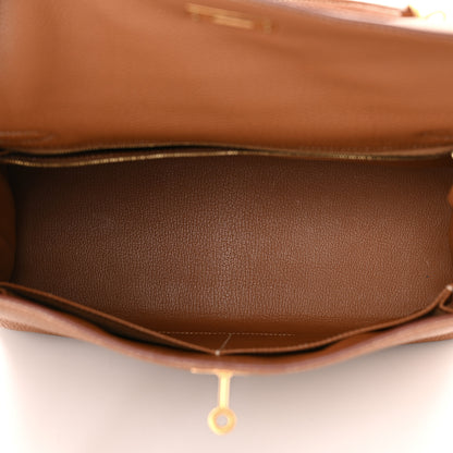 Hermes Togo Kelly Retourne 32 Gold 5 of 12