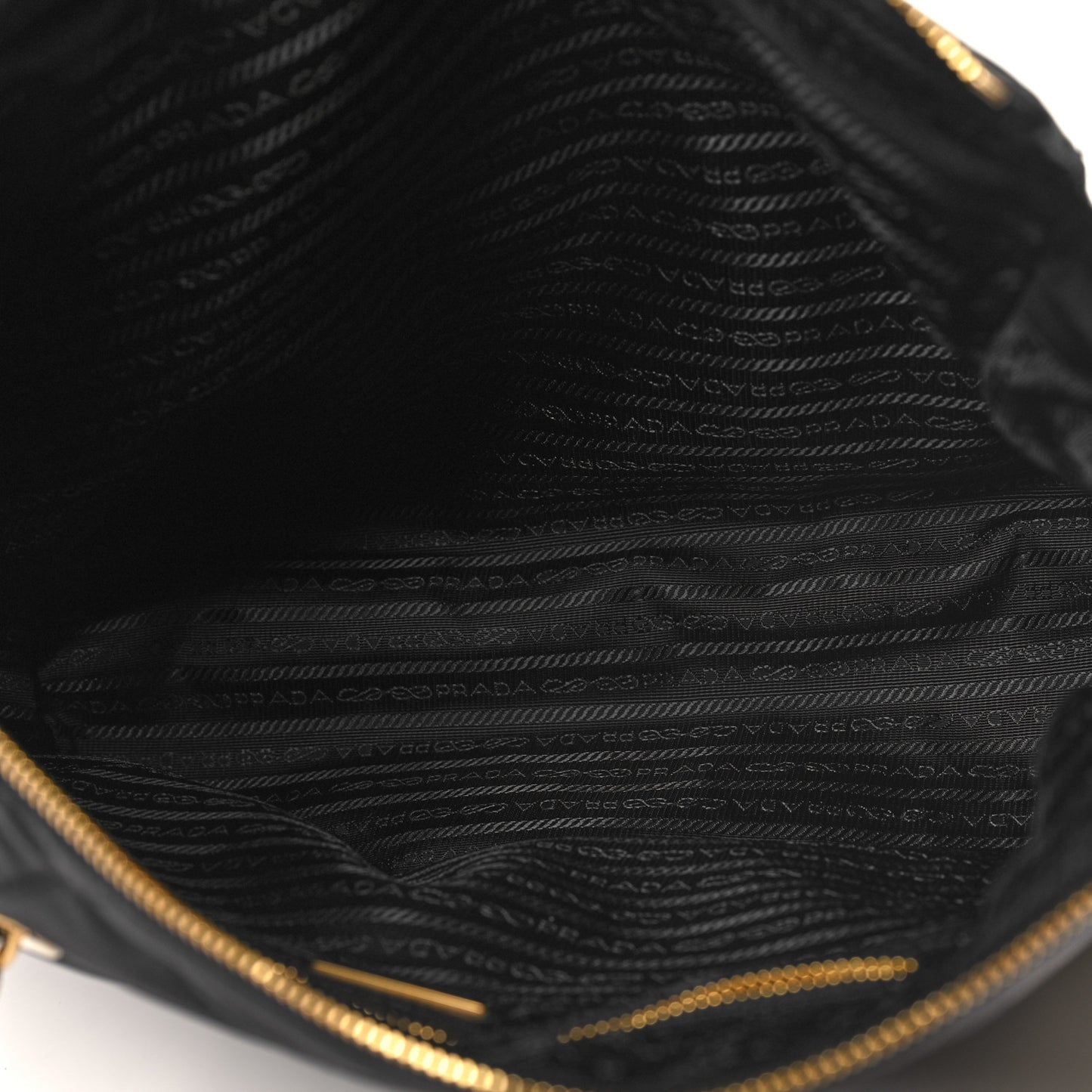 Re-Nylon Impunturato Saffiano Triangle Stitched Re-Edition 1995 Chaine Large Shoulder Bag Black