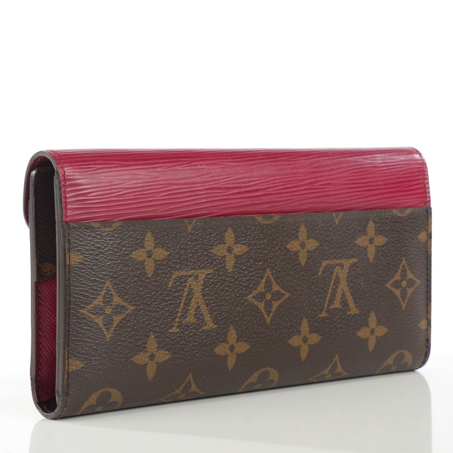 Monogram Epi Marie-Lou Long Wallet Fuchsia