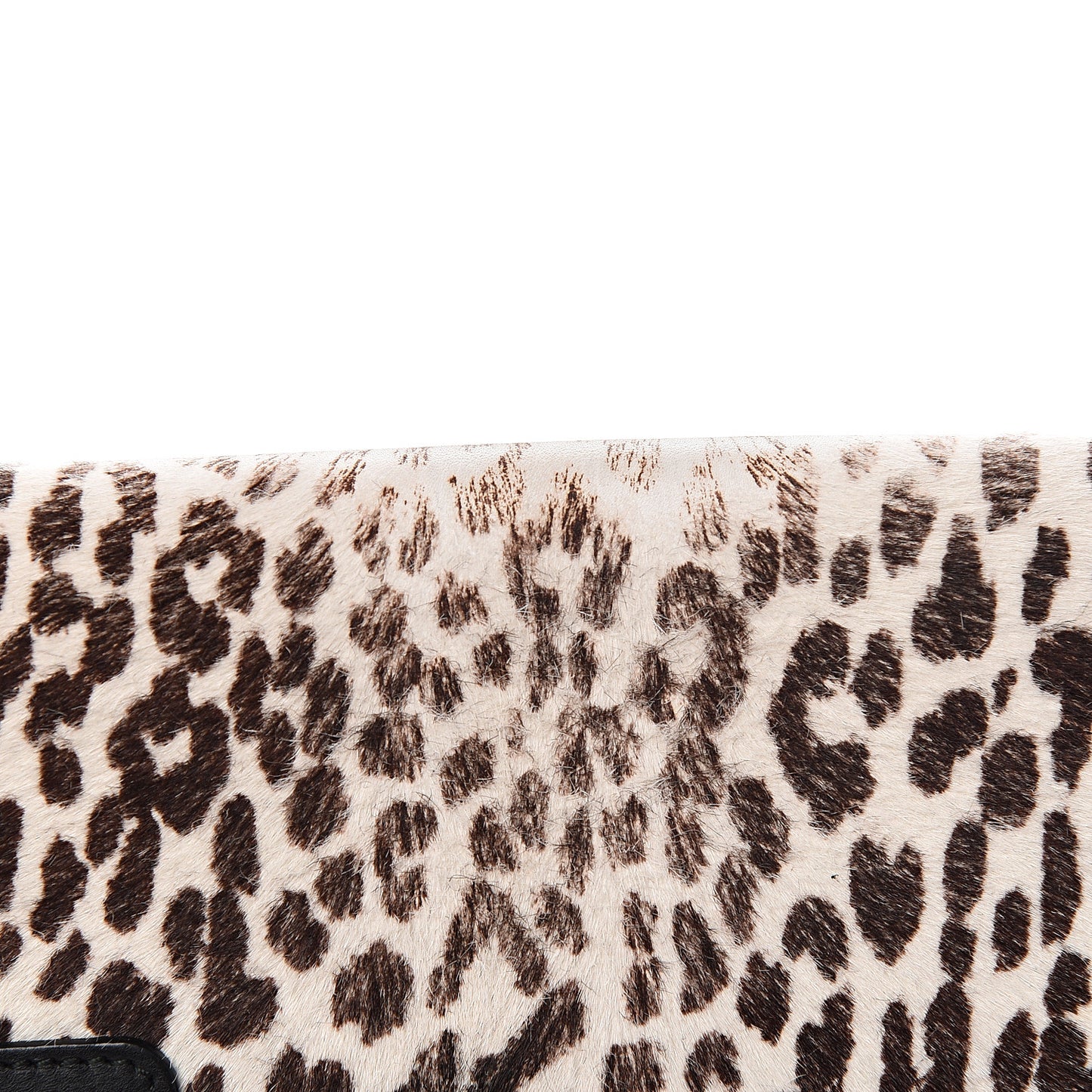 Calf Hair Calfskin Snow Leopard Medium Betty White Black