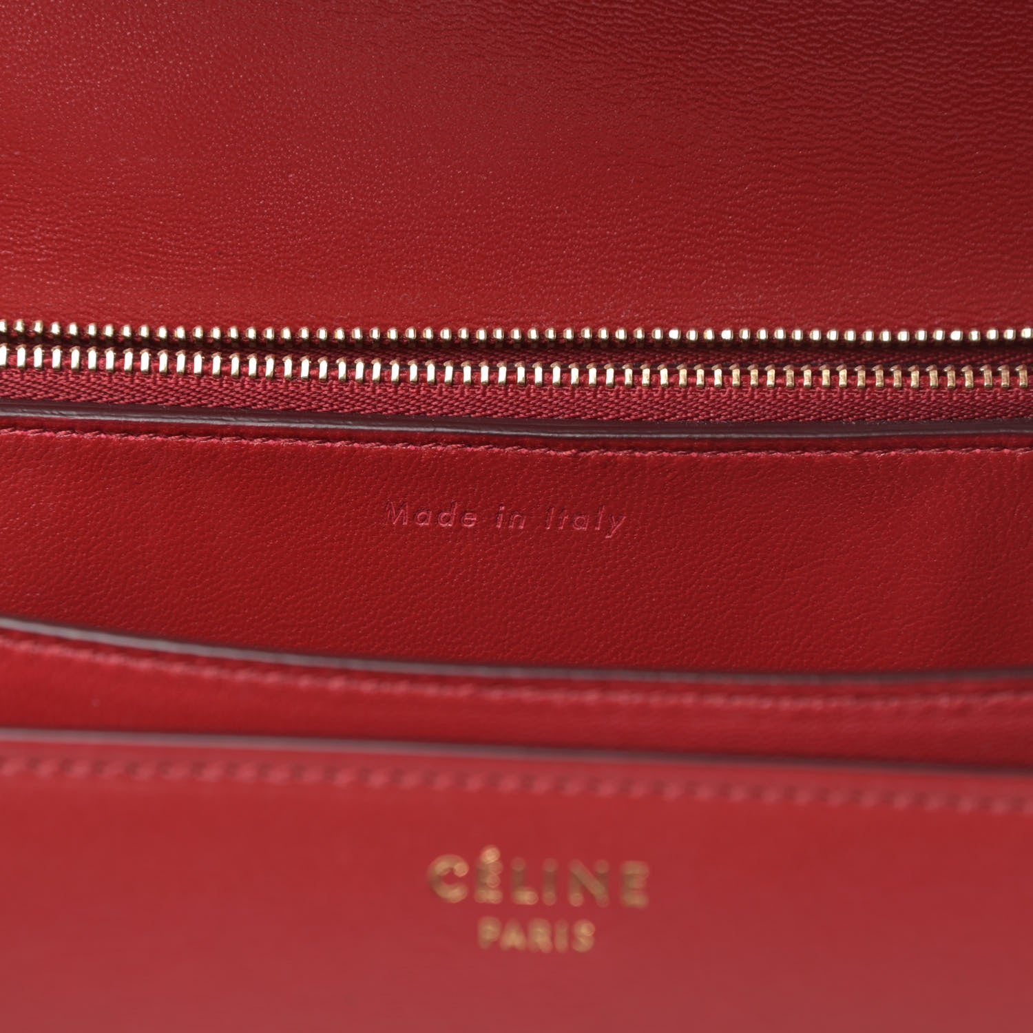 Celine Box Calfskin Medium Classic Box Flap Bag Red 7 of 13