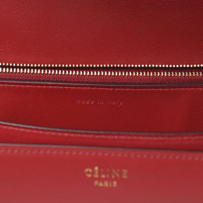 Celine Box Calfskin Medium Classic Box Flap Bag Red 7 of 13