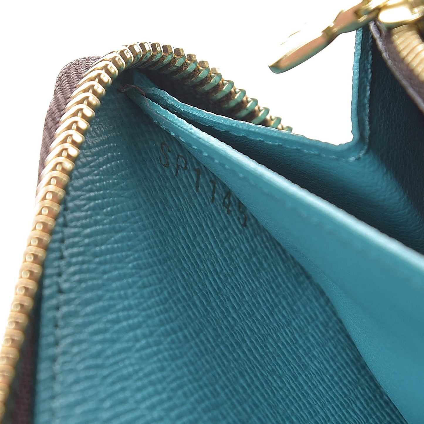Monogram Clemence Wallet Turquoise