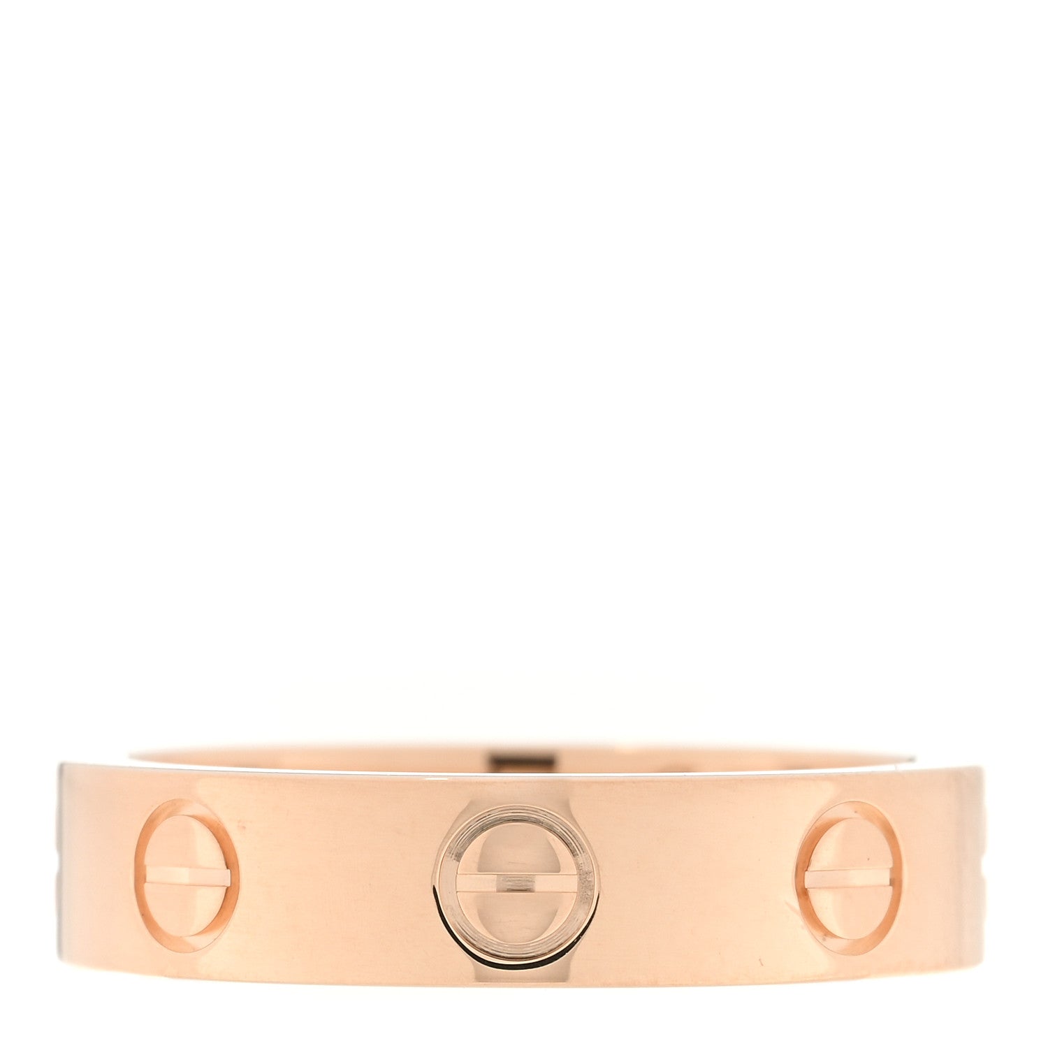 Cartier 18K Pink Gold Diamond 4mm LOVE Wedding Band Ring 47 4 3 of 4