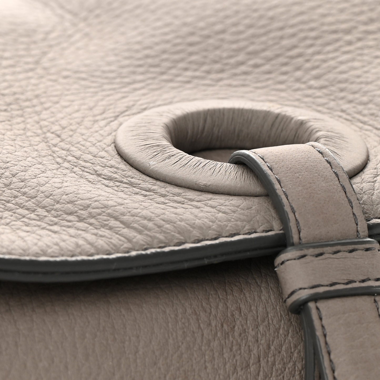 Cervo Intrecciato Flap Top Hobo Steel