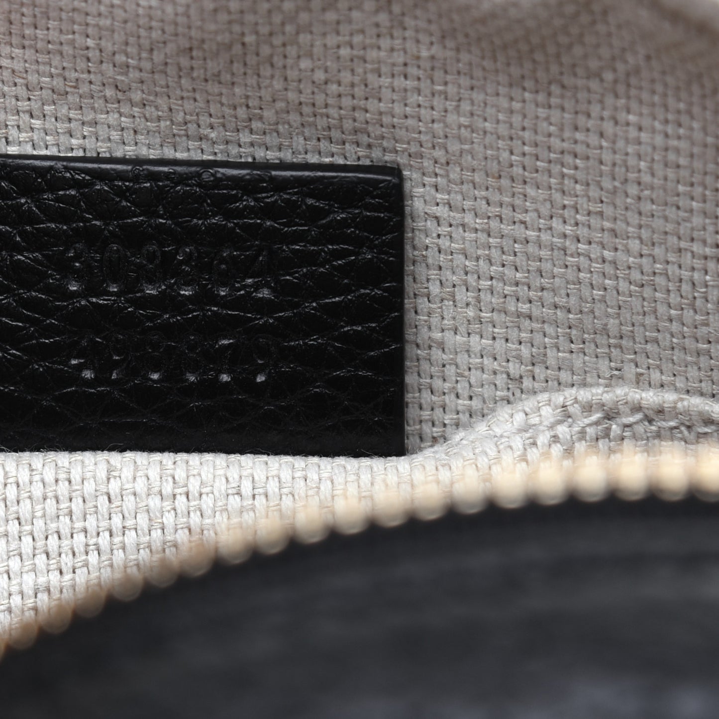 Pebbled Calfskin Small Soho Disco Bag Black