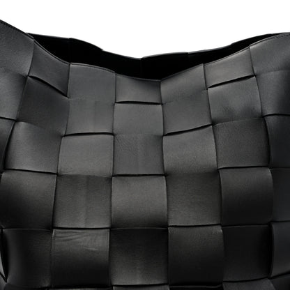 Bottega Veneta Nappa Maxi Intreccio Large Shoulder Bag Black 8 of 10