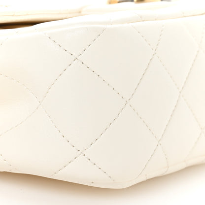Chanel Lambskin Quilted Small Coco Clips Single Flap White 9 of 10