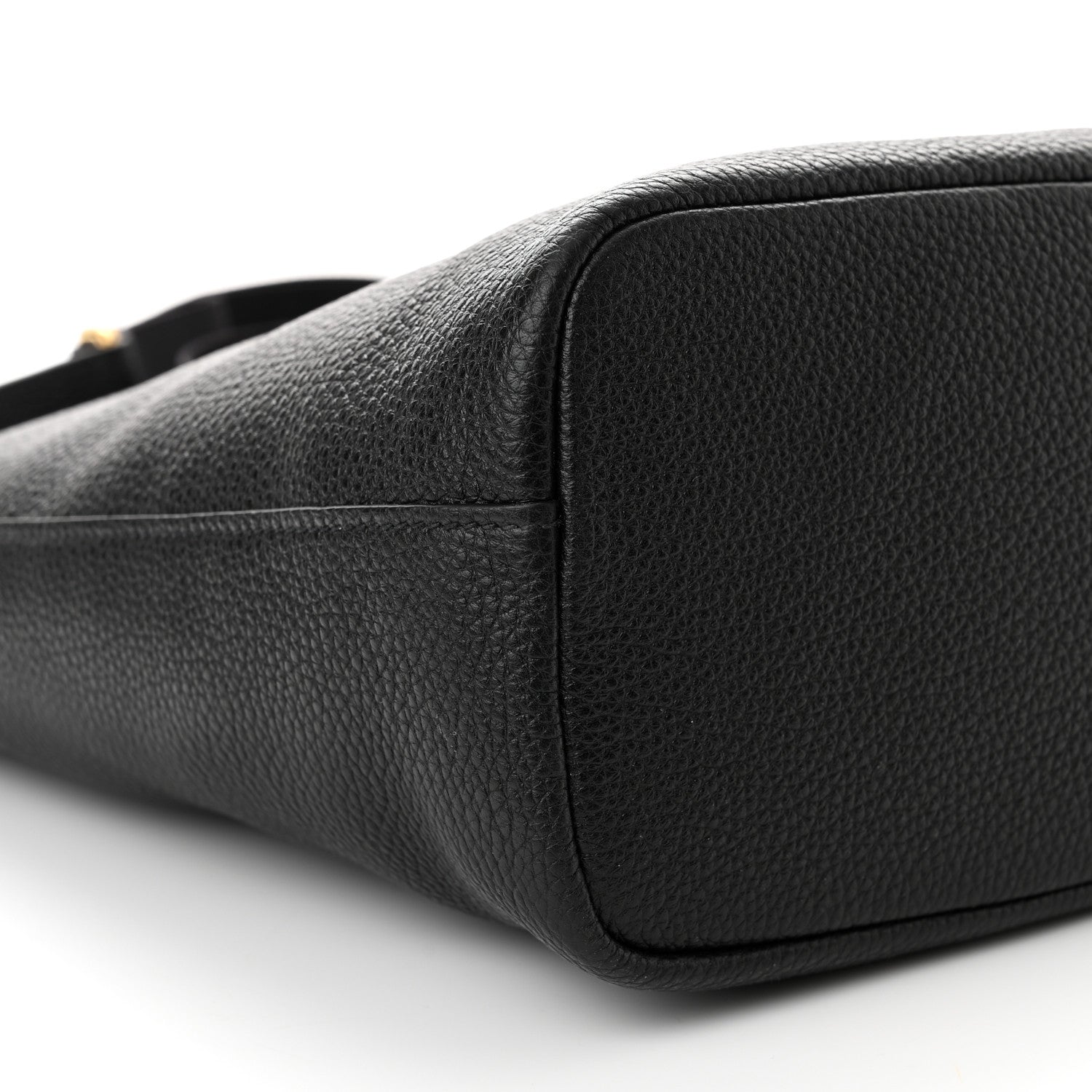 Prada Vitello Phenix Metal Hobo Black 6 of 7