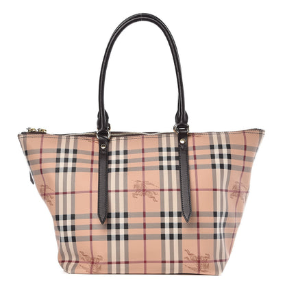 Burberry Haymarket Check Small Salisbury Tote Chocolate 1 of 8