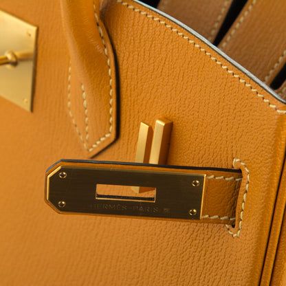 Hermes Chevre Mysore Horseshoe Birkin 30 Curry Raisin 8 of 23