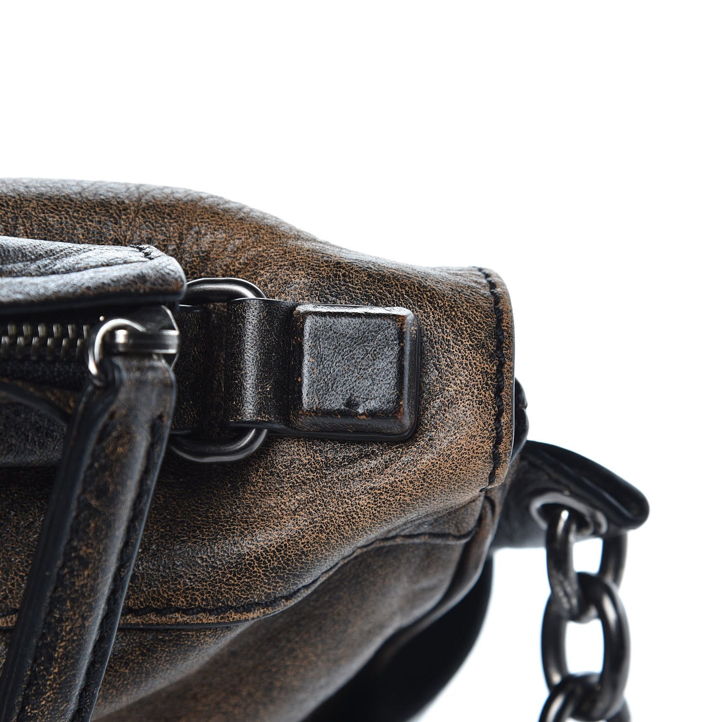 Tumbled Sheepskin Eve Messenger Brown