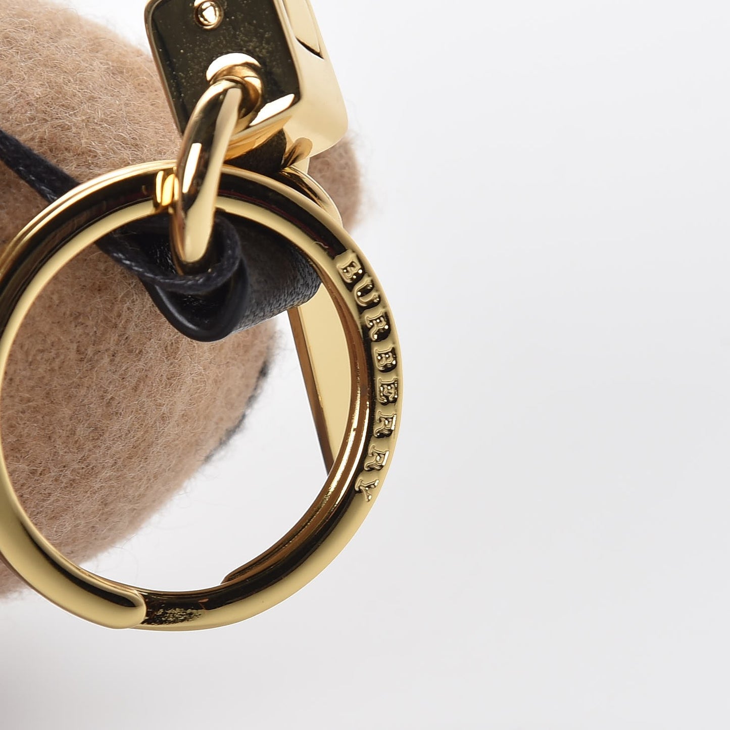 Cashmere House Check Thomas Bear Bag Charm Camel Gold