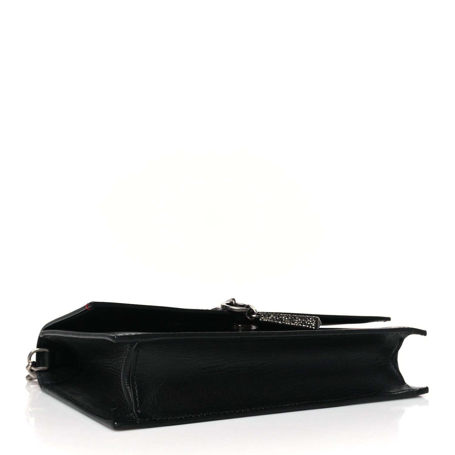 Valentino Garavani Silk Satin Small VCase Shoulder Bag Black 4 of 8
