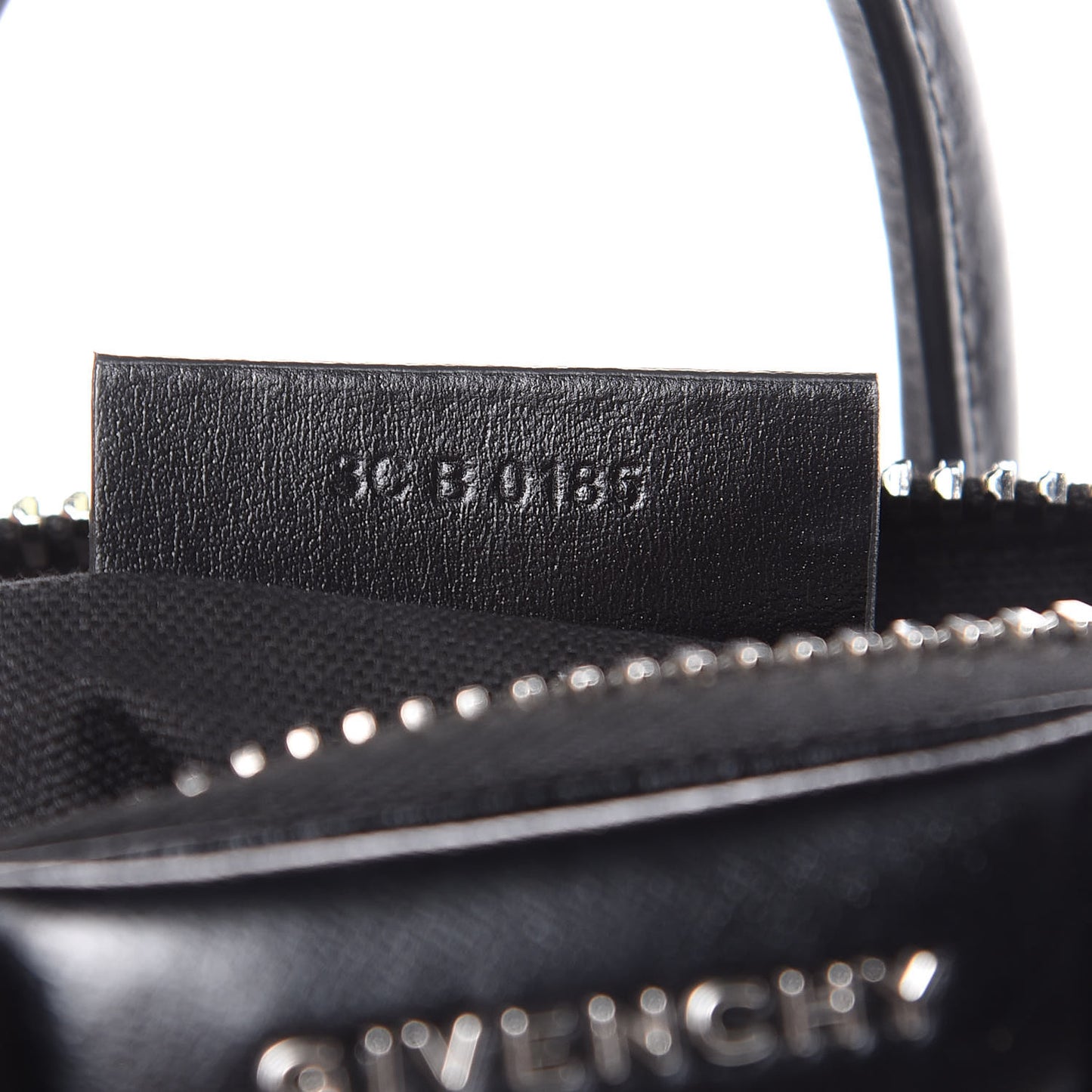 Shiny Lord Calfskin Mini Antigona Black