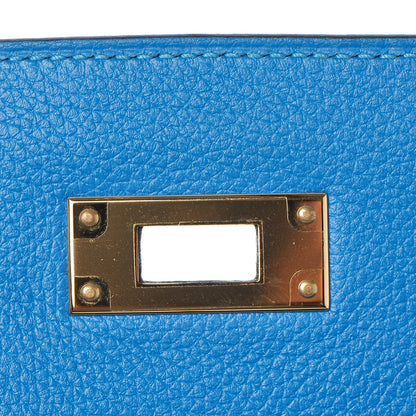 Hermes Evercolor Kelly Retourne 28 Bleu Hydra 28 of 35