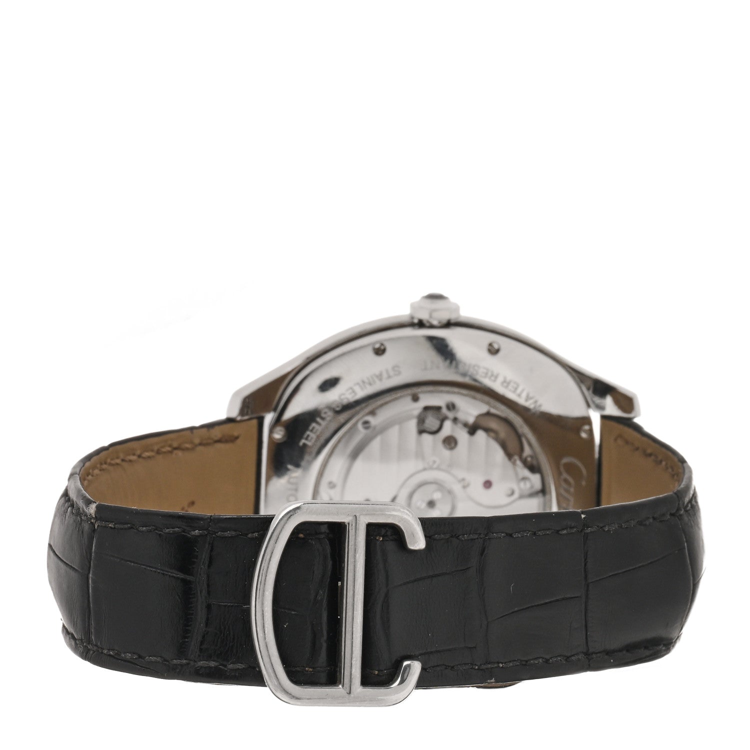 Cartier Stainless Steel Alligator 41mm Drive De Cartier Automatic Watch Black 3 of 4