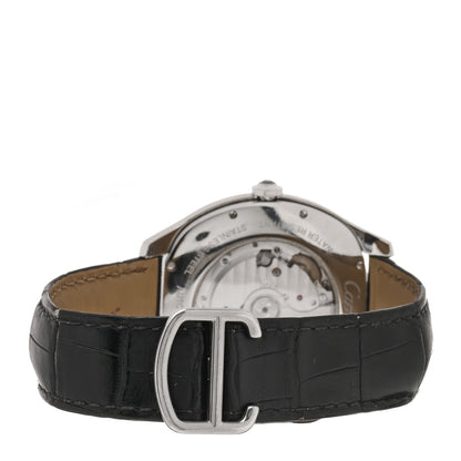Cartier Stainless Steel Alligator 41mm Drive De Cartier Automatic Watch Black 3 of 4