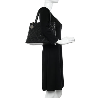 Chanel Caviar Quilted Medallion Tote Black 2 of 10