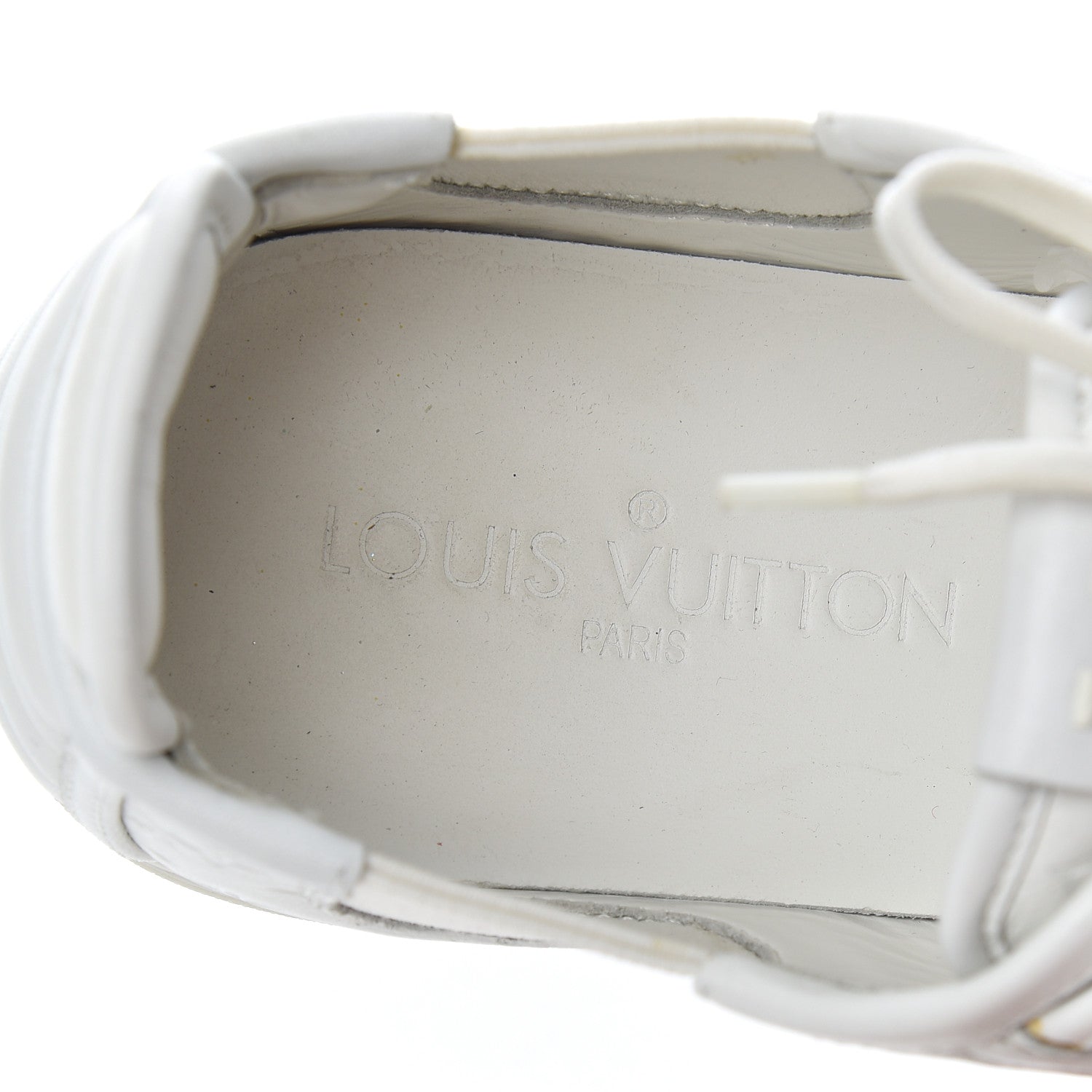 Louis Vuitton Calfskin Embossed Monogram Toucan Sneakers 38 White 6 of 19