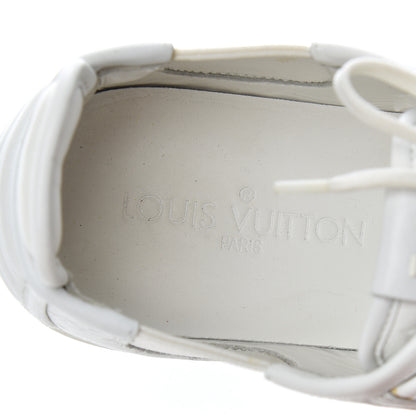 Louis Vuitton Calfskin Embossed Monogram Toucan Sneakers 38 White 6 of 19