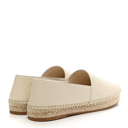 Christian Dior Lambskin Granville Espadrille 37 Off White 4 of 9