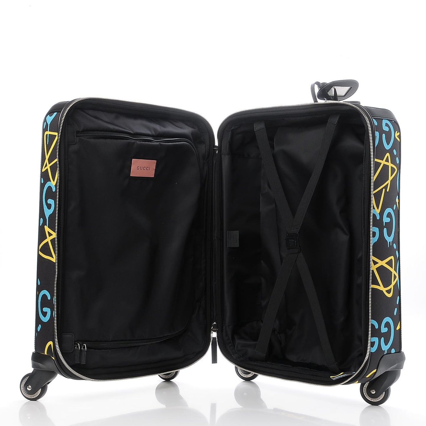 Nylon Twill Dinosaur Print City Backpack Black Multicolor
