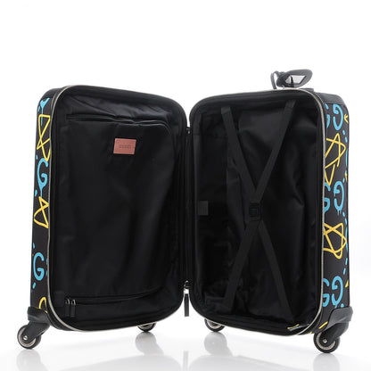 Saint Laurent Nylon Twill Dinosaur Print City Backpack Black Multicolor 14 of 16