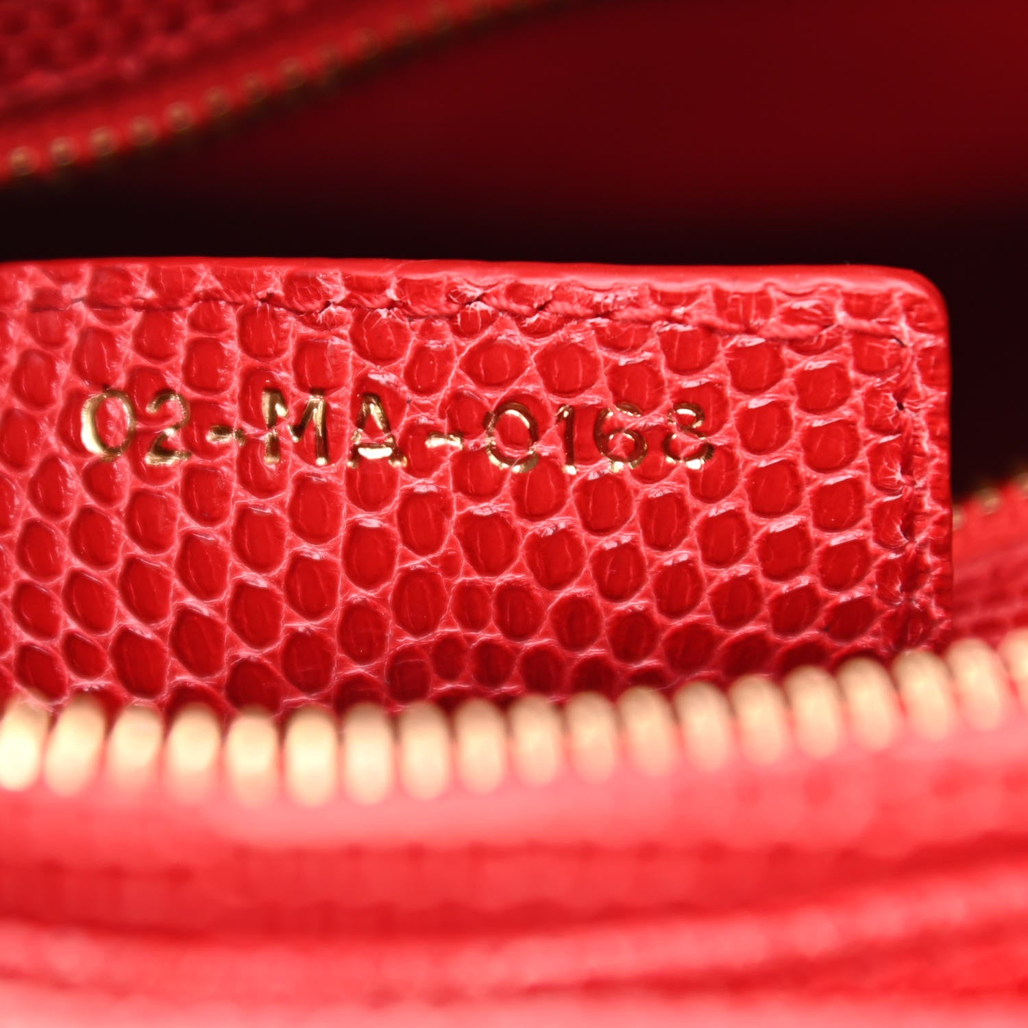 Christian Dior Lizard Medium Lady Dior Red 7 of 10