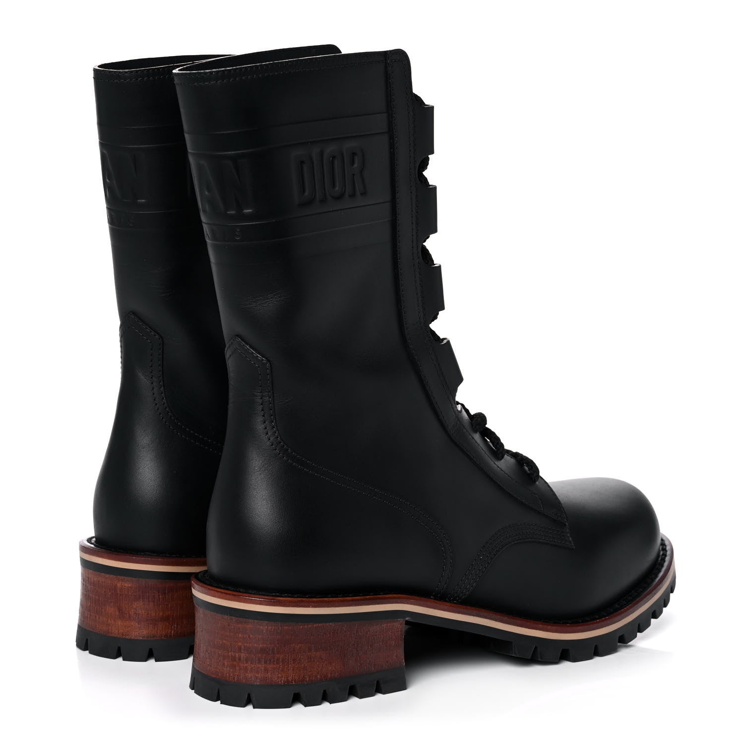 Christian Dior Calfskin Dior Quest 35mm Hiking Boots 39.5 Black 4 of 9