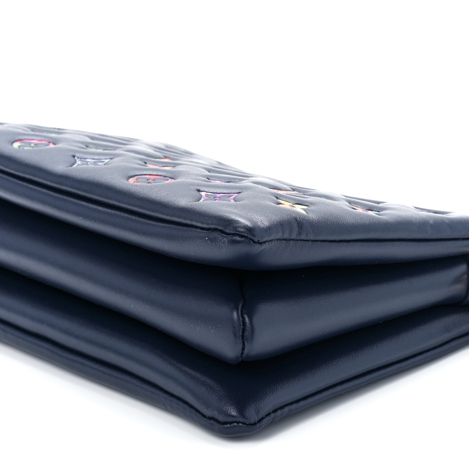 Louis Vuitton Lambskin Embossed Monogram LV Garden Coussin PM Navy 10 of 10