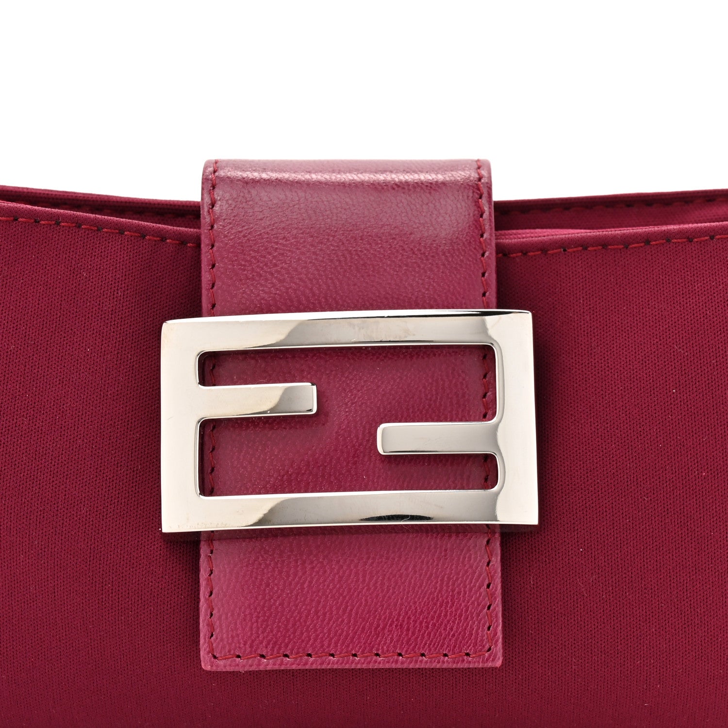 Fendi Nylon Mini Baguette Red 8 of 10