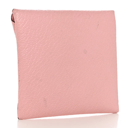 Hermes Chevre Mysore Verso Bastia Coin Purse Rose Confetti Brique 3 of 10